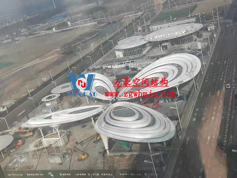 张家港站地方配套工程站前西侧旅客集散区蝴蝶造型天幕项目
