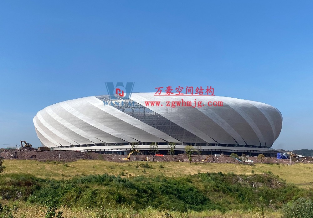 重庆龙兴足球场ETFE屋面膜结构工程