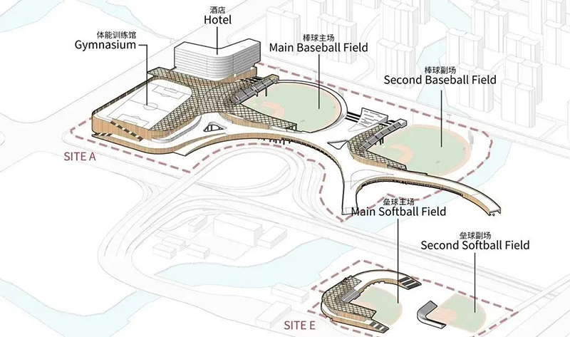 【案例赏析】杭州亚运会棒垒球体育文化中心