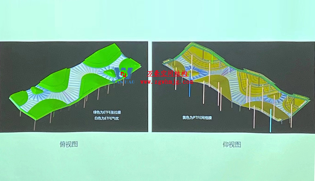 案例欣赏/复杂钢膜结构建筑/杭州博多森谷ETFE气枕连廊天幕项目 案例欣赏/复杂钢膜结构建筑/杭州博多森谷ETFE气枕连廊天幕项目