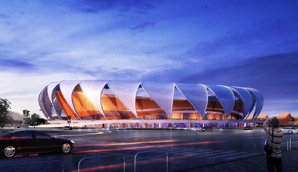 瑞丽江畔崛起新地标，文体中心进入冲刺阶段！