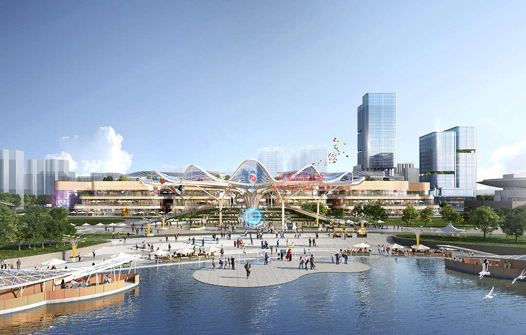 喜报｜浙江萬豪集团成功中标石家庄太平河片区合生汇大型ETFE商业天幕！