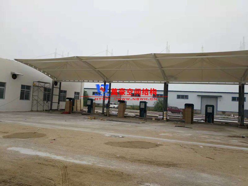 内黄县公交充电桩膜结构车棚