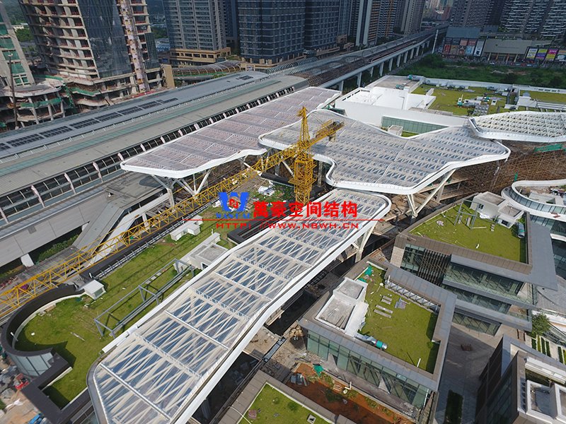 深圳龙华地铁站ETFE膜结构天幕