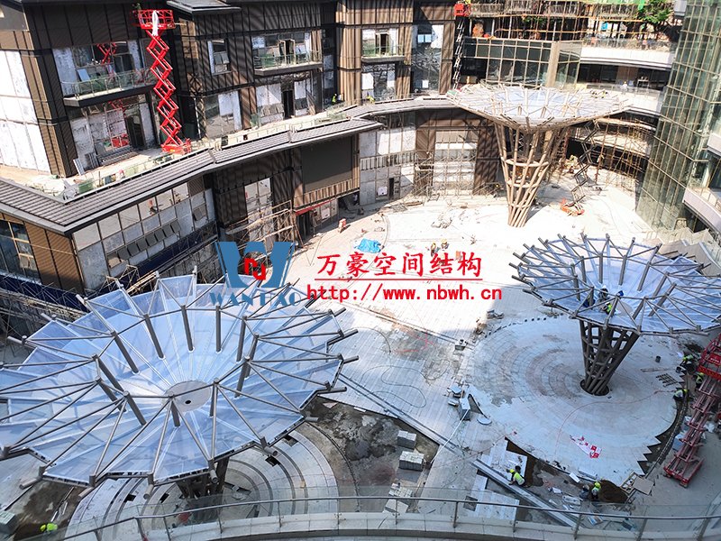 东南智汇城7#地块伞状ETFE膜结构工程